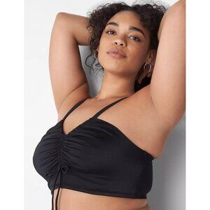 Lane Bryant Cacique No Wire Halter Bikini Swim Top 30
